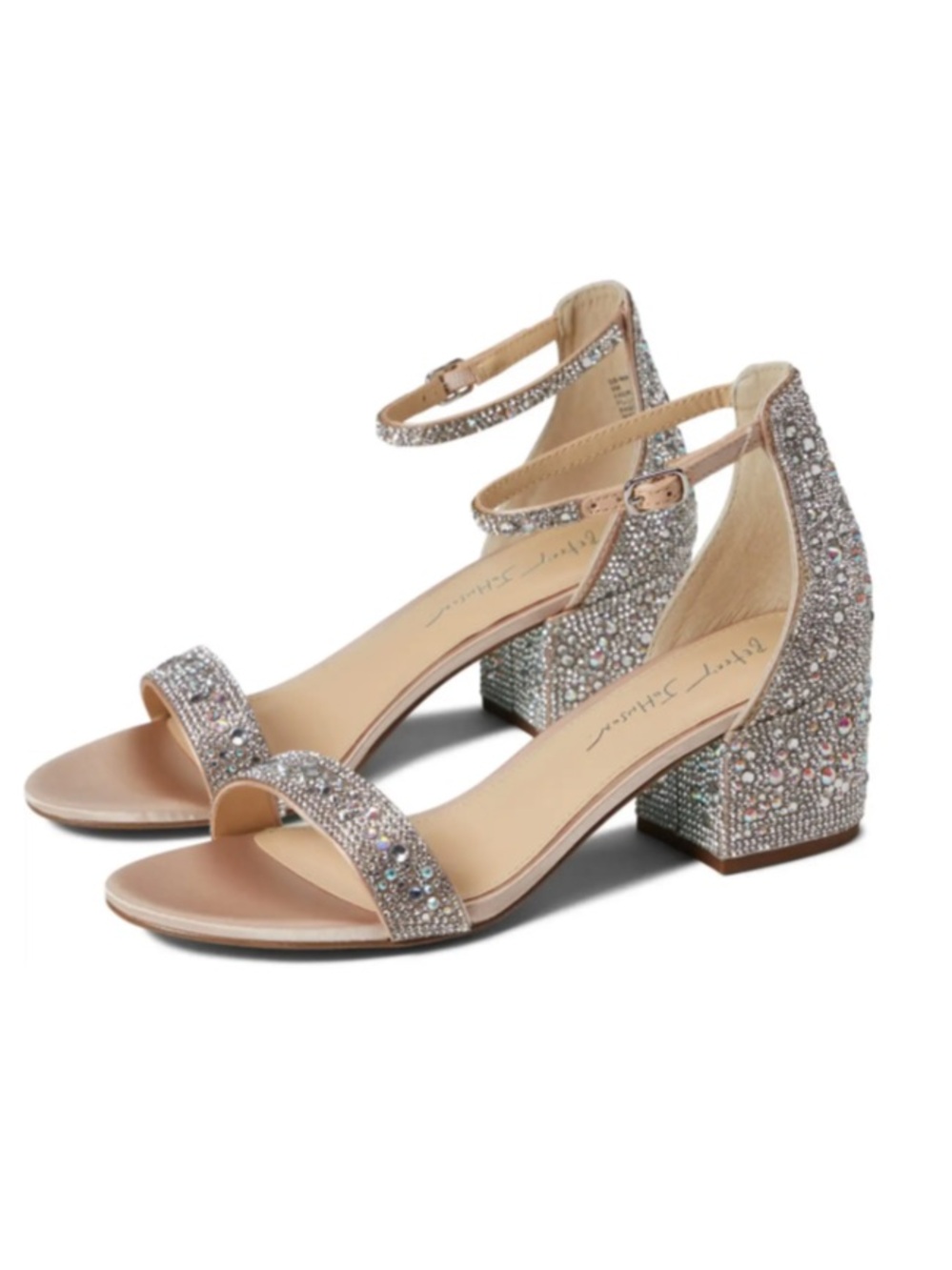 Betsey Johnson Blue Size 8.5 Mari Rhinestone Heeled Sandal